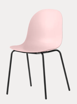 Sedia Academy Connubia con struttura in legno e seduta imbottita, design moderno e elegante, colore nero.