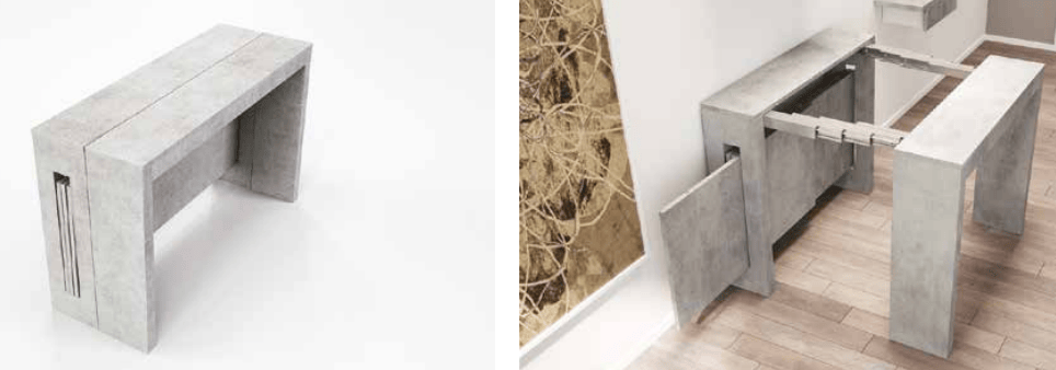 Sedia Exodus La Seggiola in cemento bianco, con design moderno e linee pulite, visibile dall'immagine.