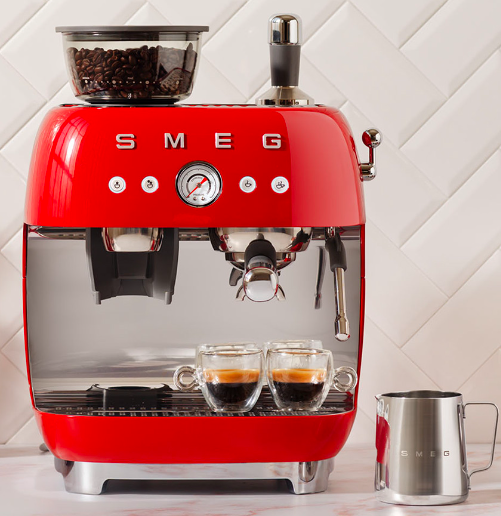 Macchina da Caffè Espresso Manuale con Macinacaffè Smeg