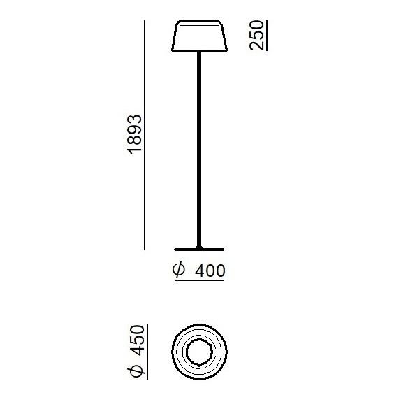 Piantana Delfi Linea Light con design moderno, illuminazione direzionale e finitura elegante, ideale per ambienti interni.