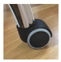 Poltrona da ufficio Galaxy La Seggiola con ruote adatte a pavimenti in parquet, seduta comoda e design moderno.