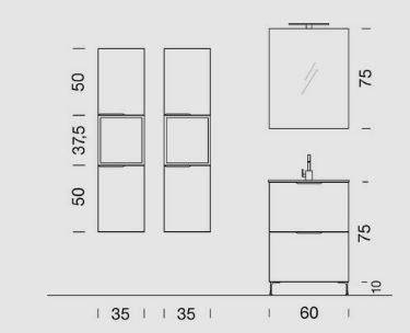 Immagine di un bagno UPdate UP004 Compab con design moderno e dettagli eleganti, marca Compab.