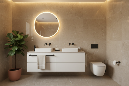 Accessori bagno: come coordinare porta asciugamani, porta sapone e specchiera