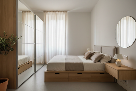 Come arredare una camera da letto piccola (sotto 12 mq): soluzioni salvaspazio