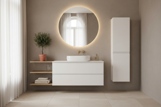Composizione bagno: come scegliere mobile, lavabo e colonna in base allo spazio