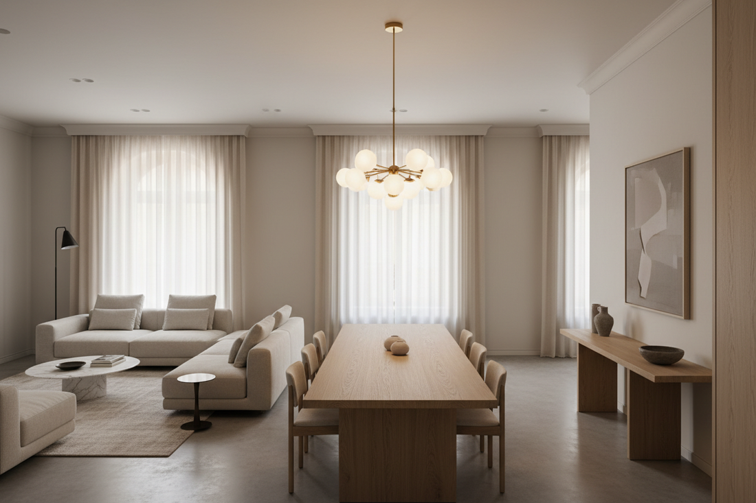 Come scegliere il lampadario giusto: misure, altezza e stile per ogni stanza