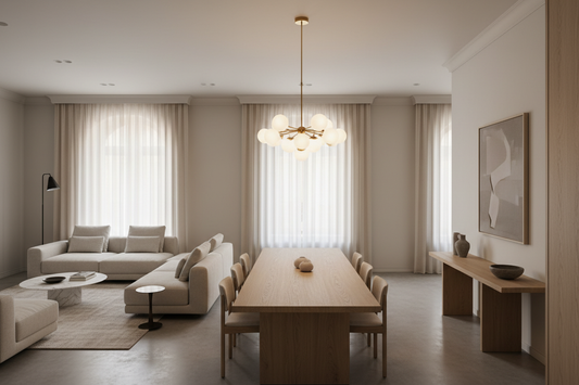 Come scegliere il lampadario giusto: misure, altezza e stile per ogni stanza
