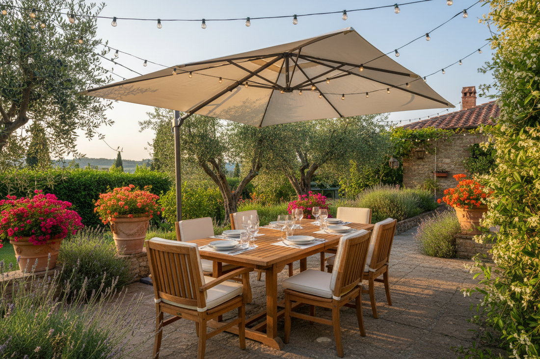 Come creare una zona pranzo in giardino o in terrazzo