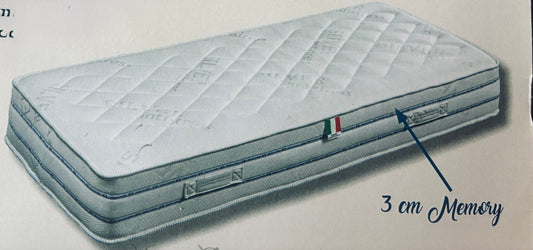 Materasso Perla Fisso di ArredamentiOnline, vista dettagliata con superficie imbottita e supporto ortopedico.