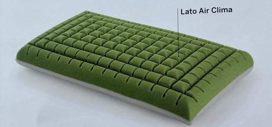 Guanciale Comfort Air di ArredamentiOnline, guanciale morbido e confortevole con rivestimento in tessuto chiaro e imbottitura soffice.