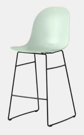 Sgabello Academy Connubia con seduta imbottita e struttura in metallo, design moderno e linee eleganti.