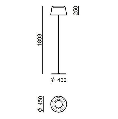 Piantana Delfi Linea Light con design moderno, illuminazione direzionale e finitura elegante, ideale per ambienti interni.