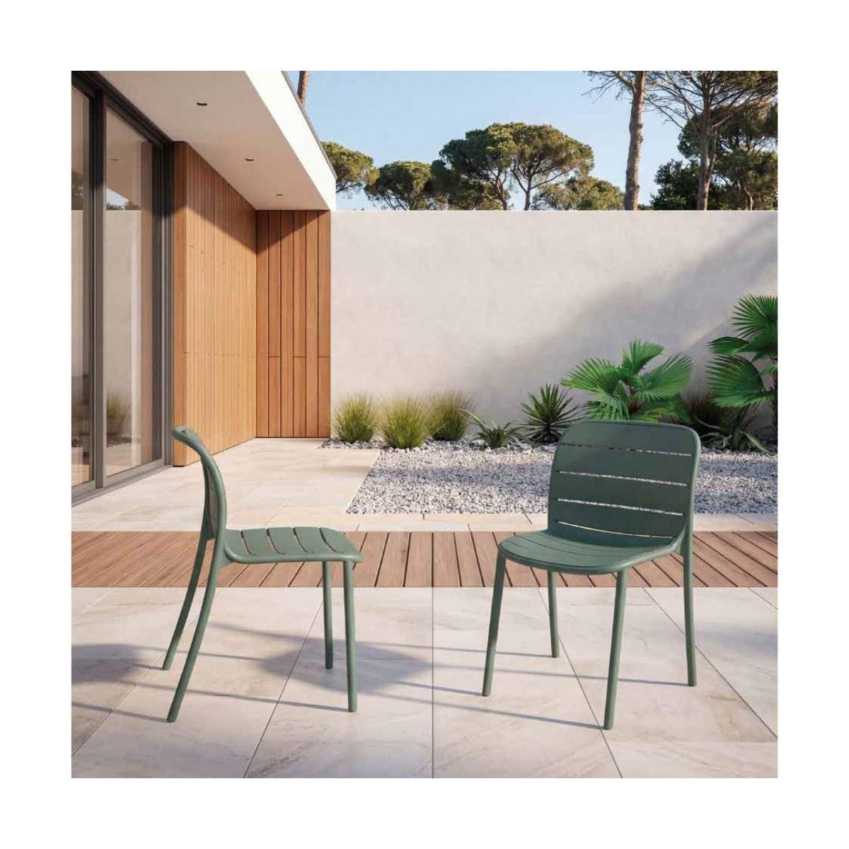 Sedia Malaga La Seggiola in legno con seduta imbottita, stile moderno e design elegante, perfetta per zona pranzo.
