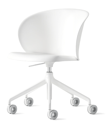 Scrivania per ufficio Tuka Home Office di Connubia, superficie bianca e design moderno, ideale per ambienti di lavoro.